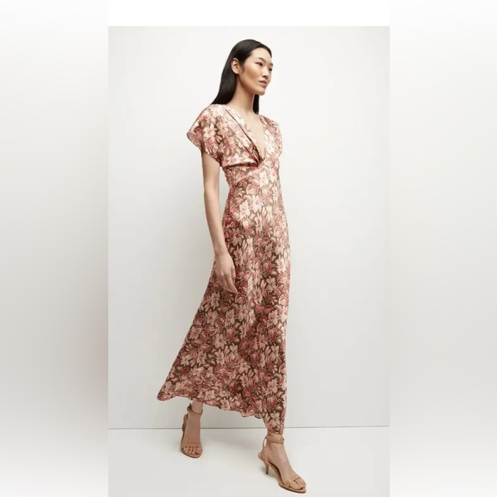 New with tags size 6 Veronica Seymour stretch silk dress